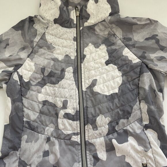 ATHLETA PrimaLoft Jacket Womens Camo Full Zipper Lightweight Windbreaker Size XS - Picture 3 of 13
